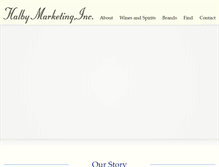 Tablet Screenshot of halbymarketing.com